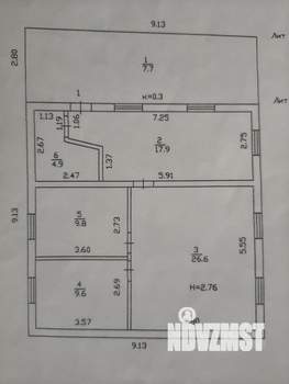 Дом 70м², 1-этажный, на длительный срок,