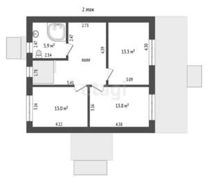 Дом 149м², 2-этажный, участок 7 сот.