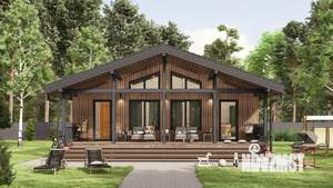 Дом 100м², 1-этажный, участок 6 сот.