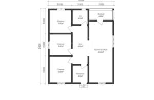 Дом 70м², 1-этажный, участок 8 сот.