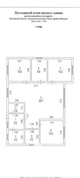 Дом 124м², 1-этажный, участок 6 сот.