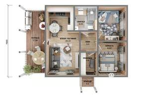 Дом 70м², 1-этажный, участок 7 сот.