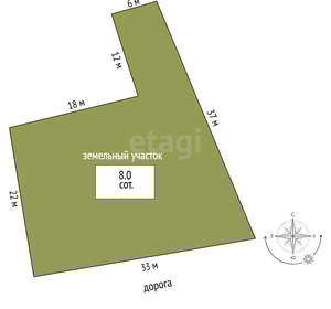 Дом 58м², 2-этажный, участок 10 сот.