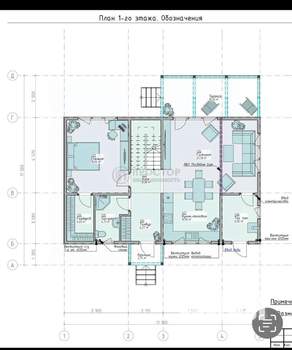 Дом 180м², 2-этажный, участок 6 сот.