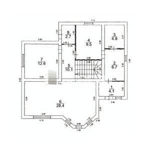 Дом 138м², 2-этажный, участок 8 сот.
