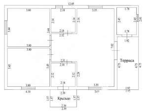 Дом 90м², 1-этажный, участок 8 сот.