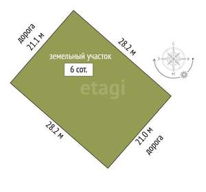 Дом 120м², 1-этажный, участок 7 сот.