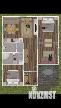 Дом 80м&sup2;, 1-этажный, на длительный срок, 