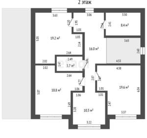 Дом 243м², 2-этажный, участок 9 сот.  
