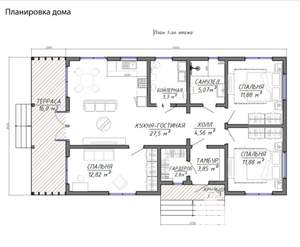 Дом 102м&sup2;, 2-этажный, участок 10 сот.  