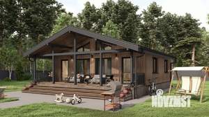 Дом 100м&sup2;, 1-этажный, участок 6 сот.  