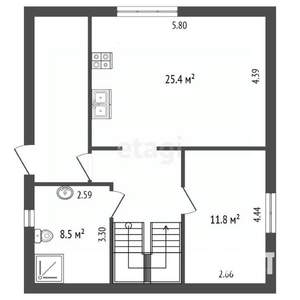 Дача 120м², 2-этажный, участок 11 сот.  