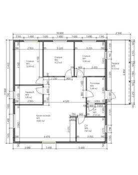 Дом 120м², 1-этажный, участок 7 сот.  