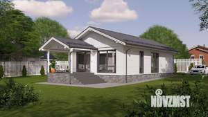 Дом 85м&sup2;, 1-этажный, участок 6 сот.  