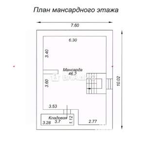 Дом 161м&sup2;, 3-этажный, участок 9 сот.  