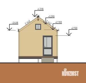 Дом 48м&sup2;, 1-этажный, участок 6 сот.  