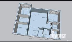 Дом 124м&sup2;, 1-этажный, участок 6 сот.  
