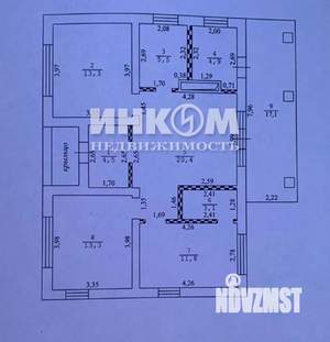 Дом 102м², 1-этажный, участок 6 сот.  