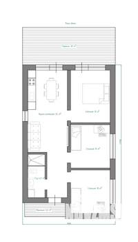 Дом 85м², 1-этажный, участок 6 сот.  