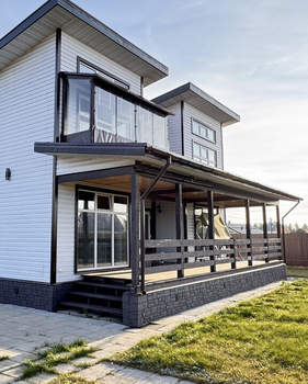 Дом 134м&sup2;, 2-этажный, участок 10 сот.  