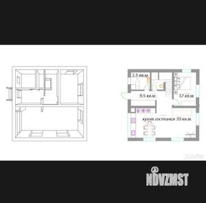 Дом 150м², 2-этажный, участок 6 сот.  