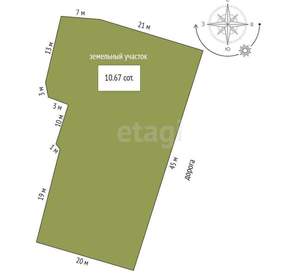 Дом 170м², 3-этажный, участок 8 сот.  