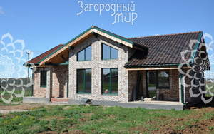 Дом 131м&sup2;, 1-этажный, участок 7 сот.  