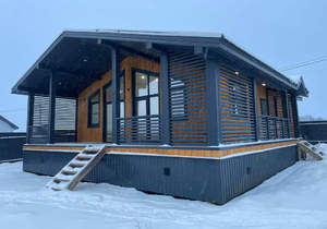 Дом 140м&sup2;, 1-этажный, участок 9 сот.  