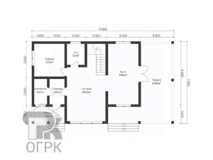 Дом 145м&sup2;, 2-этажный, участок 9 сот.  