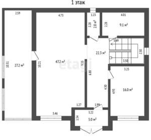 Дом 243м², 2-этажный, участок 9 сот.  