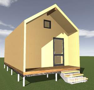 Дом 48м², 1-этажный, участок 6 сот.  