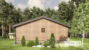 Дом 100м&sup2;, 1-этажный, участок 6 сот.  