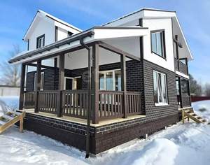 Дом 160м&sup2;, 2-этажный, участок 9 сот.  