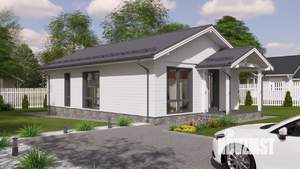 Дом 85м&sup2;, 1-этажный, участок 6 сот.  