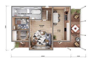 Дом 135м&sup2;, 2-этажный, участок 9 сот.  