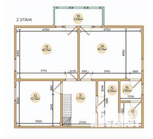 Дом 220м², 2-этажный, участок 17 сот.  