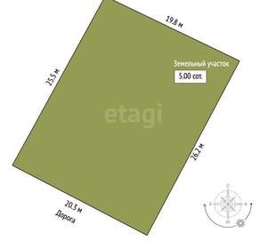 Дом 51м², 2-этажный, участок 5 сот.  