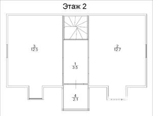 Дача 76м², 2-этажный, участок 6 сот.  