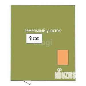 Дача 35м², 2-этажный, участок 9 сот.  
