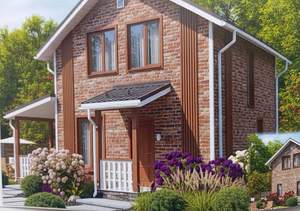 Дом 155м&sup2;, 2-этажный, участок 6 сот.  