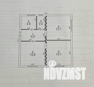 Дом 51м², 1-этажный, участок 9 сот.  