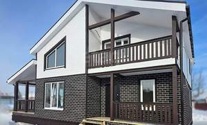 Дом 160м&sup2;, 2-этажный, участок 9 сот.  