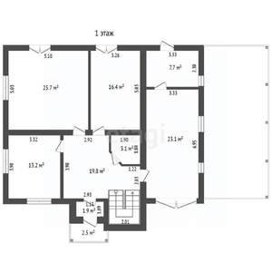 Дом 392м&sup2;, 3-этажный, участок 13 сот.  