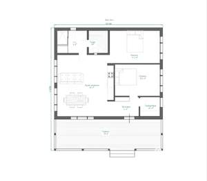 Дом 114м&sup2;, 1-этажный, участок 6 сот.  