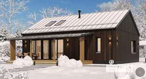 Дом 110м&sup2;, 1-этажный, участок 8 сот.  