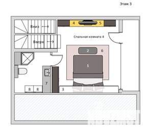 Таунхаус 151м&sup2;, 3-этажный, участок 1 сот.  