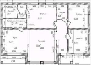 Дом 132м&sup2;, 1-этажный, участок 7 сот.  