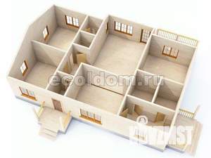 Дом 130м², 1-этажный, участок 15 сот.  