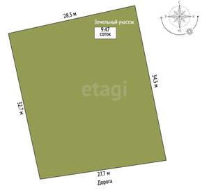 Дом 117м², 1-этажный, участок 9 сот.  