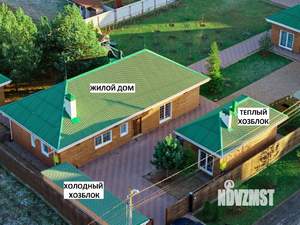 Коттедж 145м&sup2;, 1-этажный, участок 21 сот.  